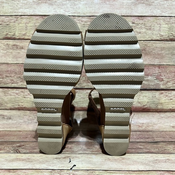 Sorel Brown Joenie ll Ankle Strap Wedge Sandal - Picture 6 of 8
